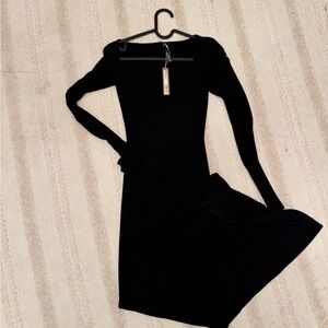 SKIMS Black Maxi Dress
